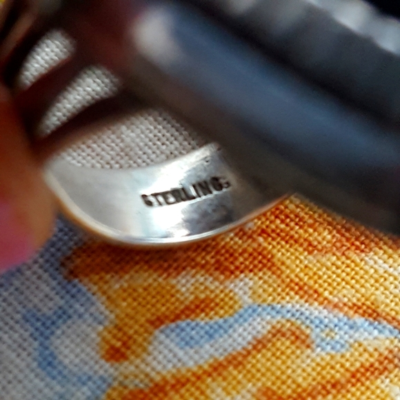 🌙HUGE Sterling Turquoise Ring - Picture 6 of 16